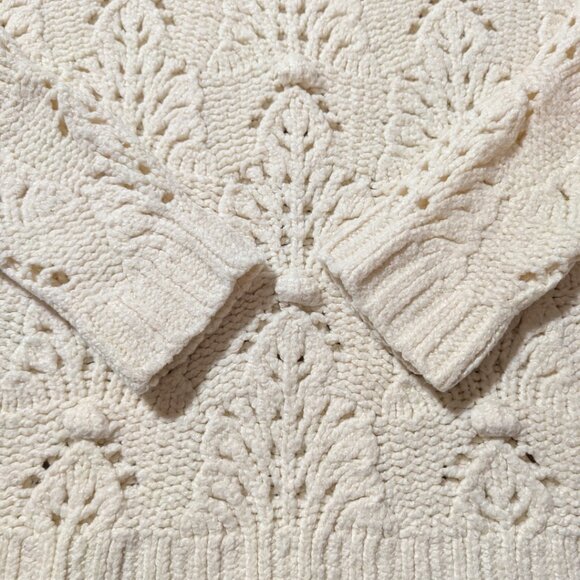 aerie knit sweater cream size small - Picture 12 of 16